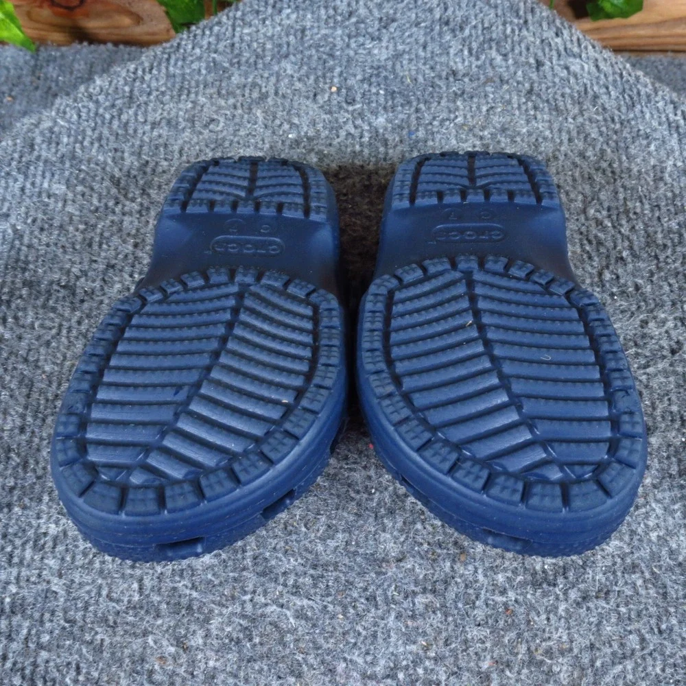 Crocs Classic Clog Baby Unisex Shoes Size 7C Water Friendly Play Navy Blue